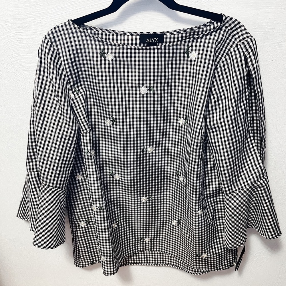 ✨CLEARANCE✨ Alyx Gingham Blouse - NWT